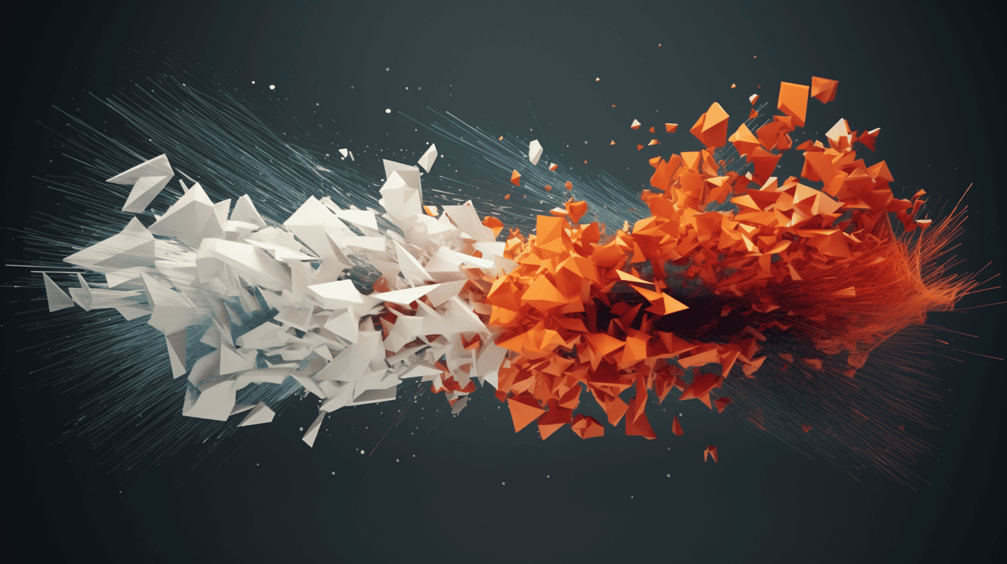 abstract visualization of motion graphics vs VFX